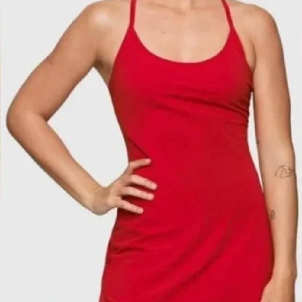 Outdoor Voices The Exercise Dress Red Size Small